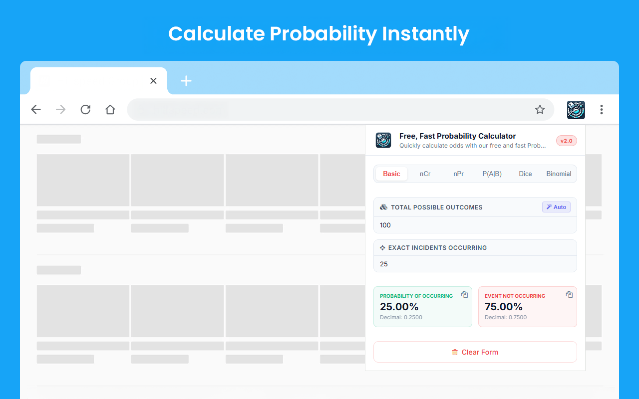 Free, Fast Probability Calculator - 截图 2