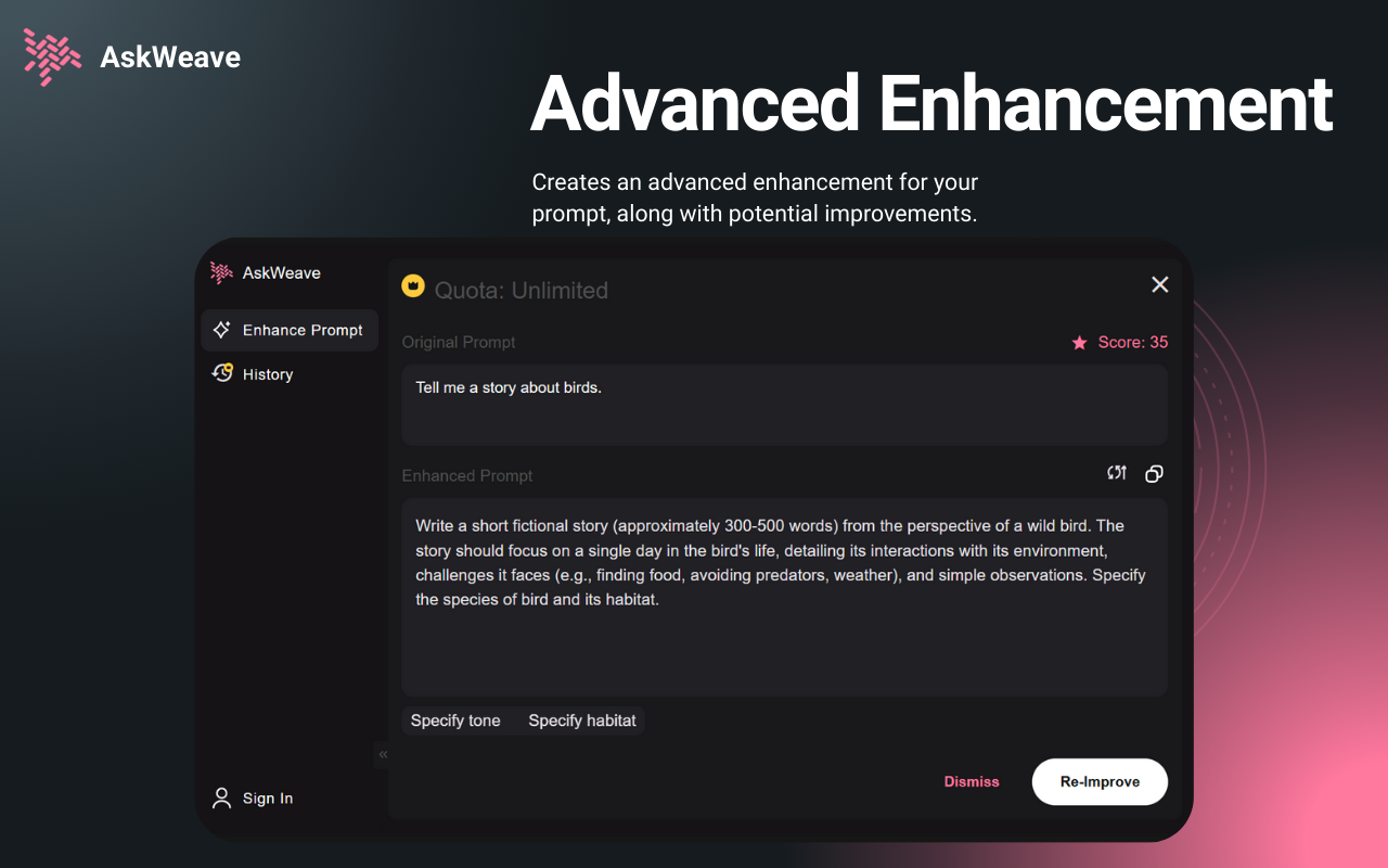 Prompt Enhancer - 截图 1