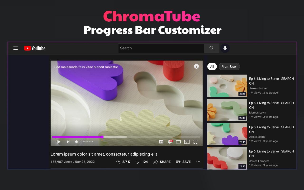 ChromaTube - YouTube Progress Bar Customizer - 截图 2
