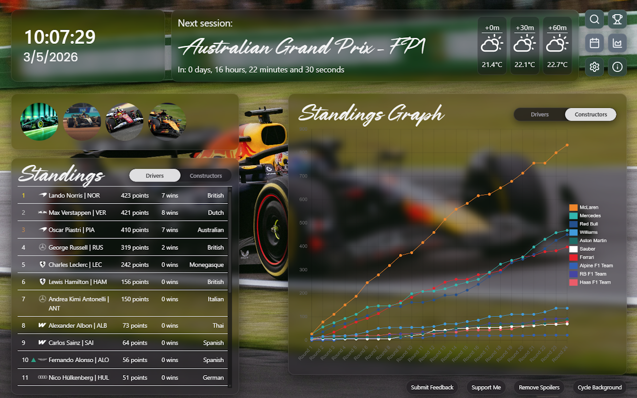F1 Newtab - 截图 1