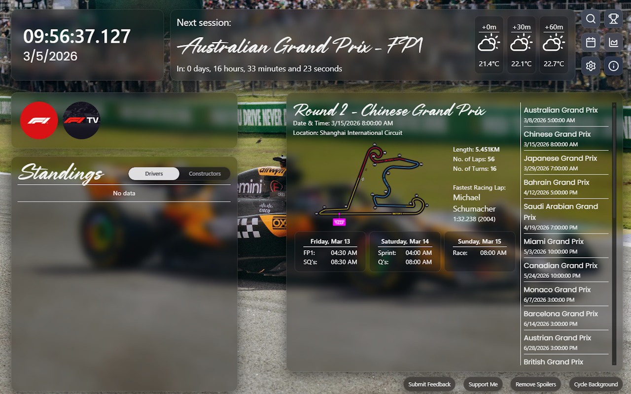 F1 Newtab - 截图 3