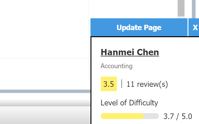 Rate My Professor Helper - 截图 1