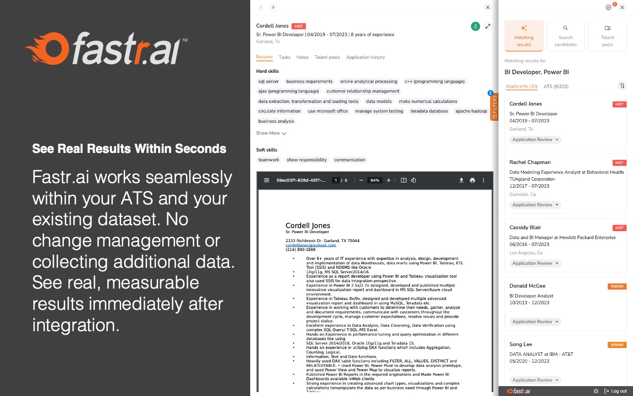Fastr.ai: Supercharge Your ATS with AI-Powered Recruiting - 截图 2
