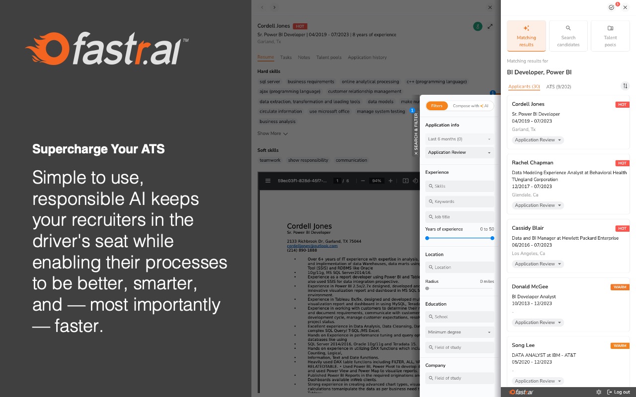 Fastr.ai: Supercharge Your ATS with AI-Powered Recruiting - 截图 5
