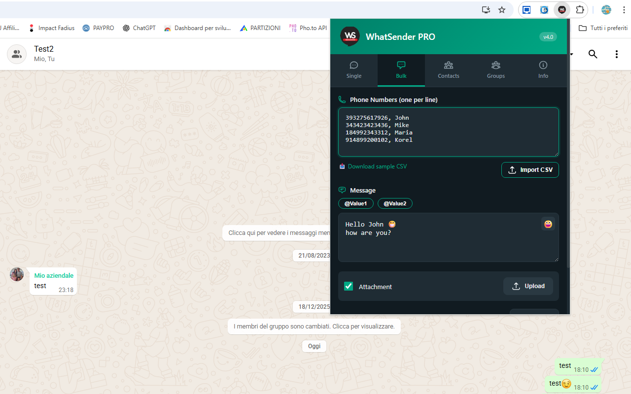 WhatSender PRO - WhatsApp Bulk Sender - 截图 3