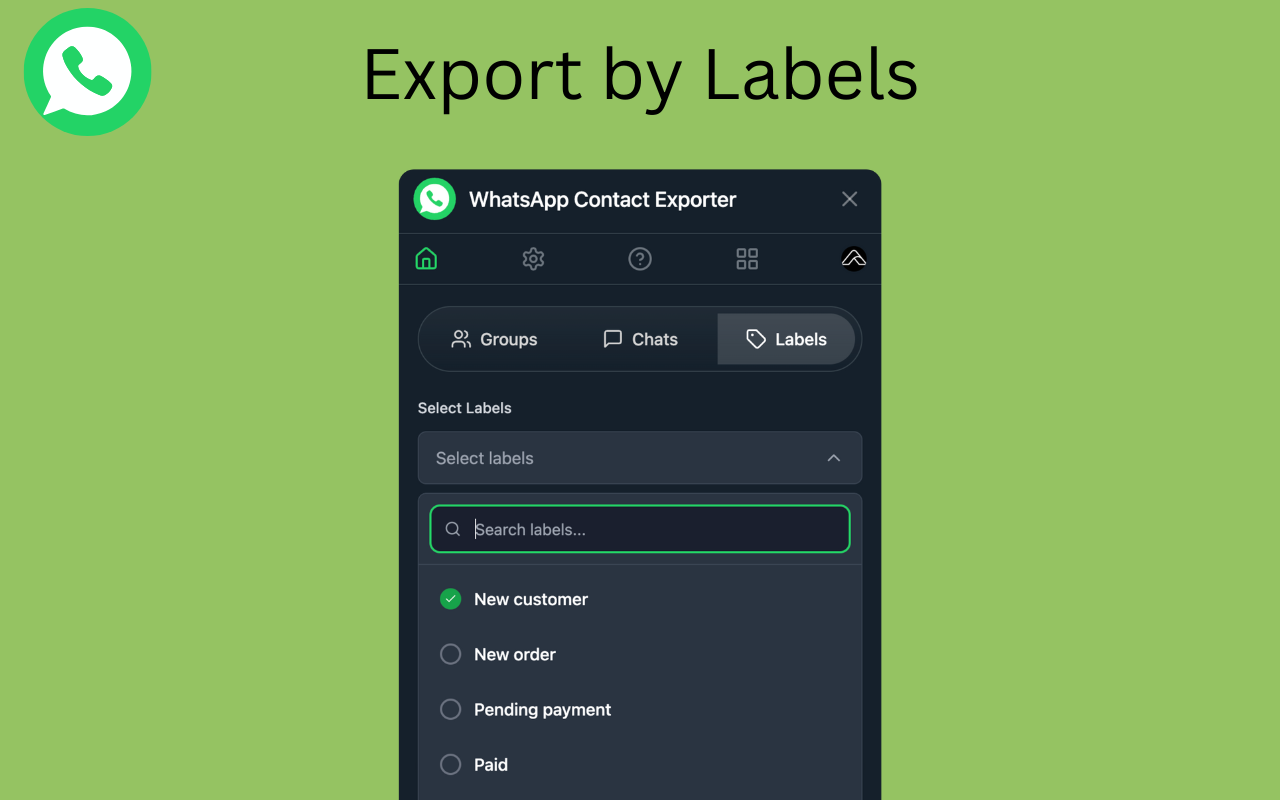 WhatsApp Contact Exporter - 截图 3