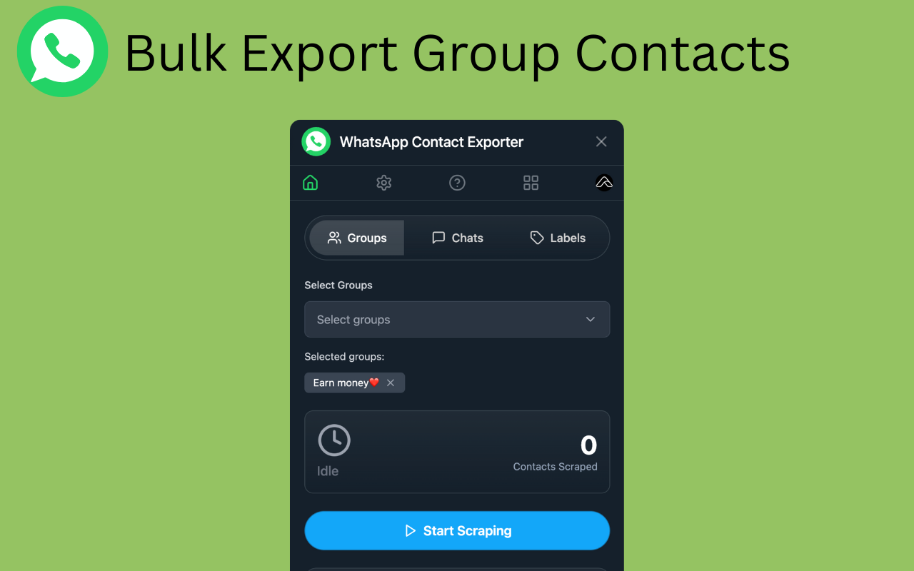 WhatsApp Contact Exporter - 截图 4
