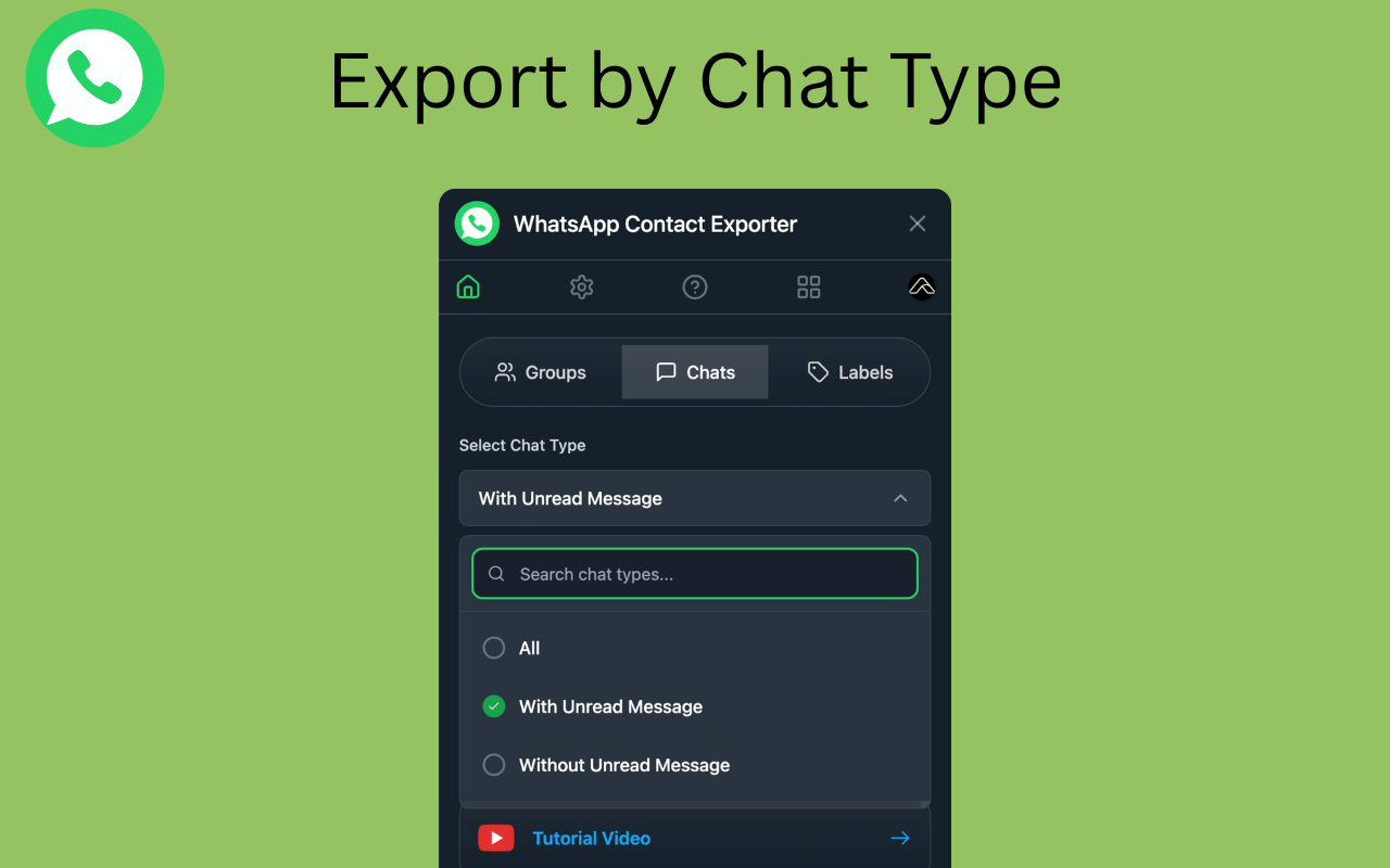 WhatsApp Contact Exporter - 截图 5