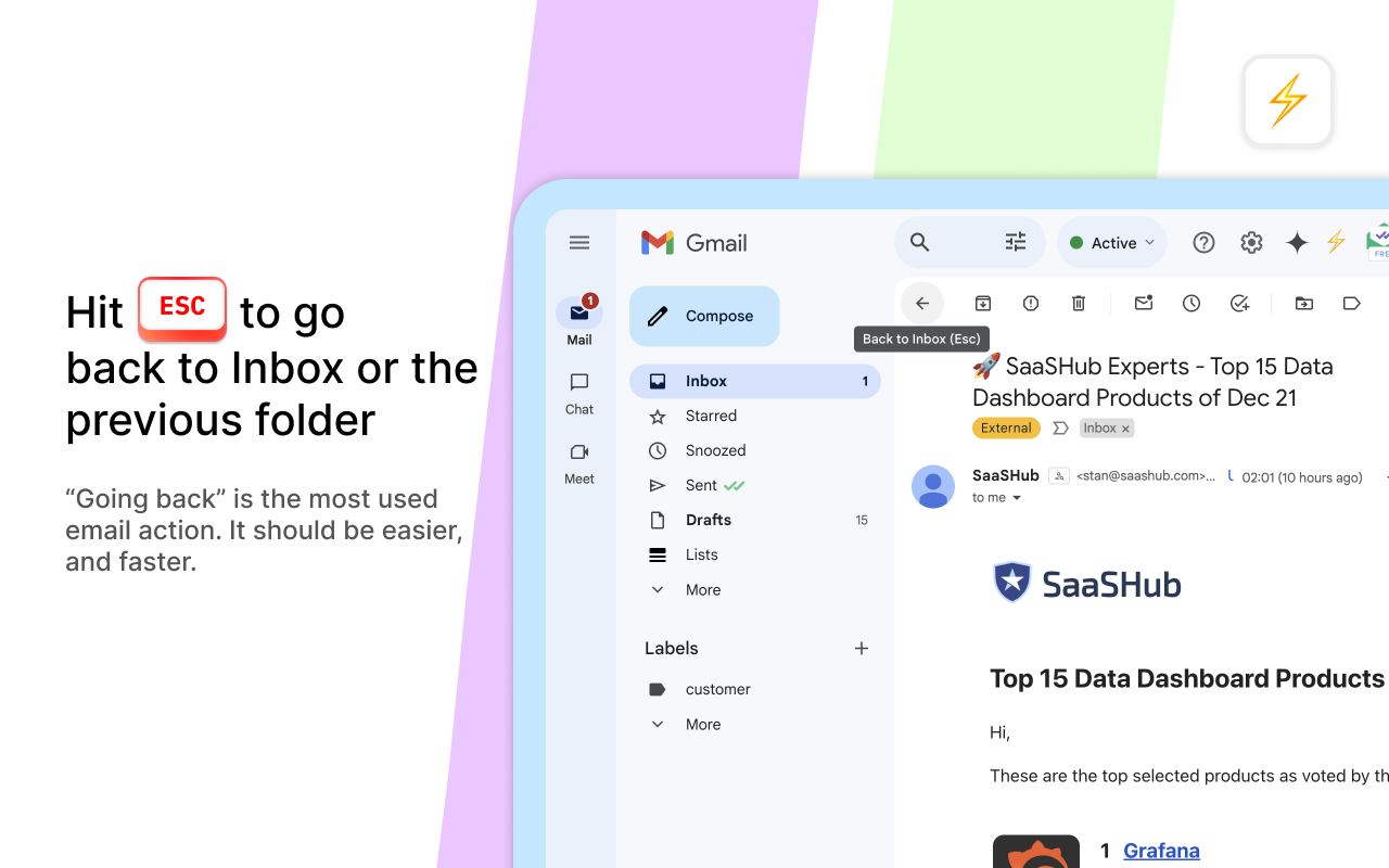 CMDK - Read Receipts, Split Inbox, Hotkeys & Reminders for Gmail - 截图 3