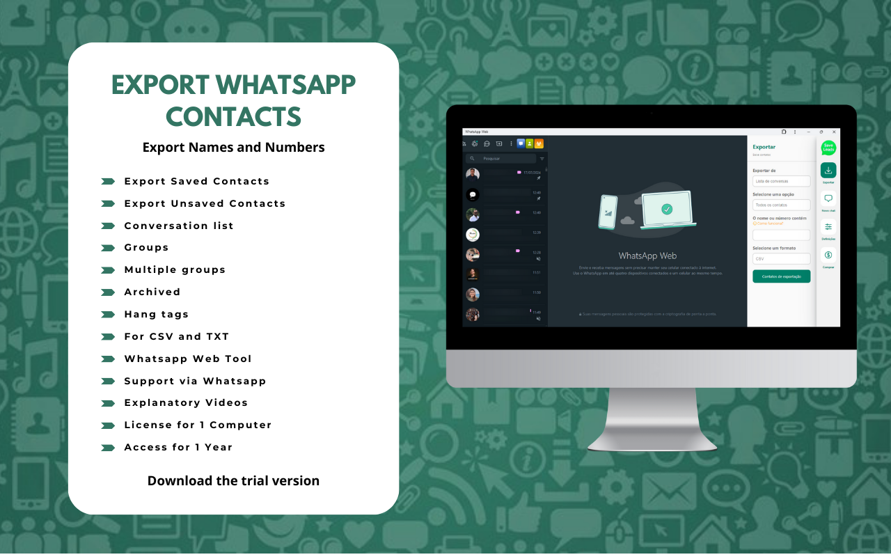 Save Leads - Exporte os contatos do Whatsapp™ - 截图 2
