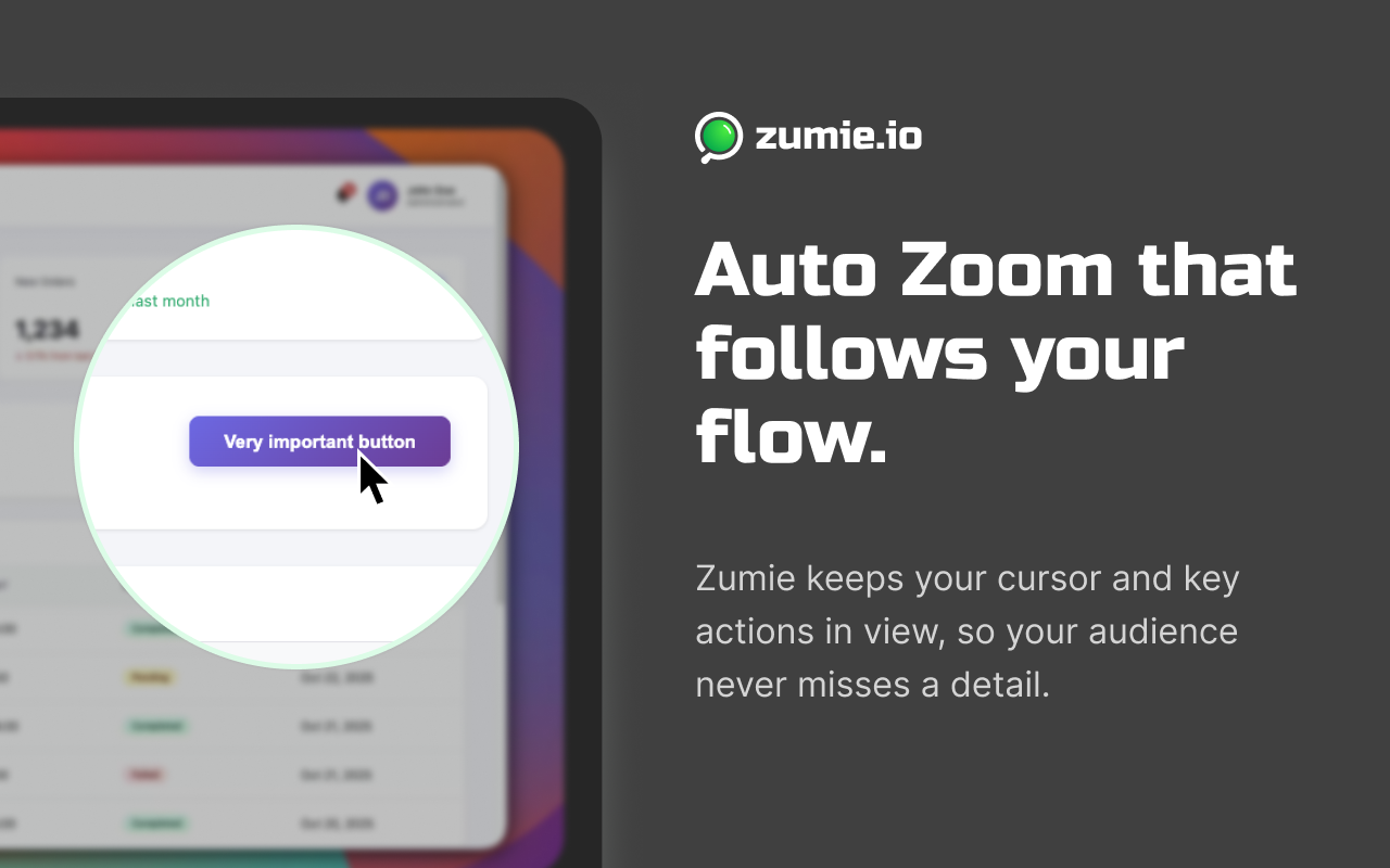 Zumie - Screen Recorder with Auto Zoom & Click Effects - 截图 2