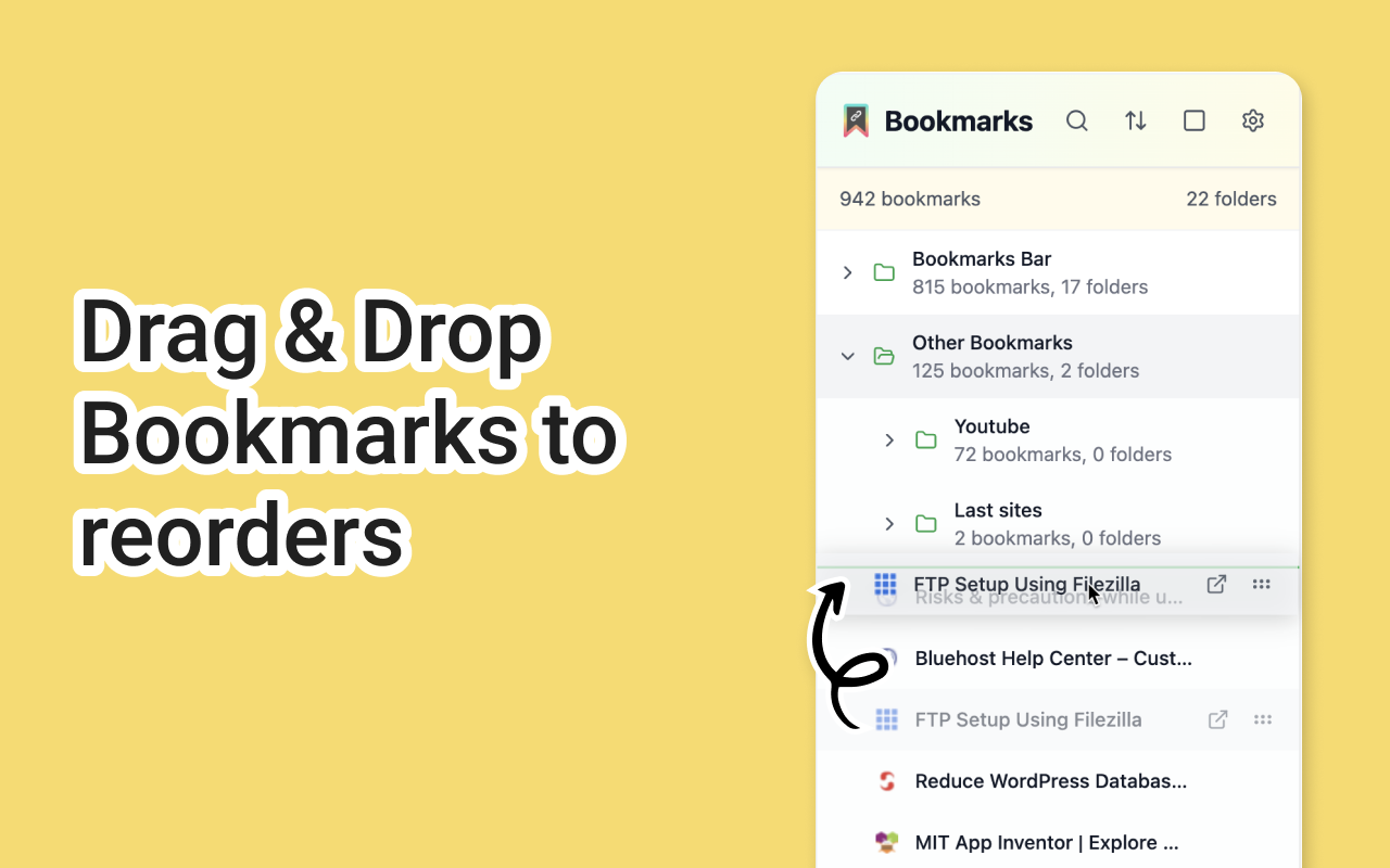 Bookmark Manager + Quick Search - 截图 3