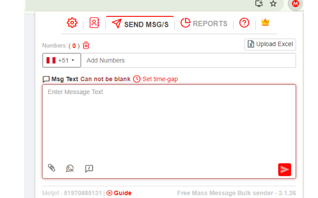 Free Mass Message Bulk sender - 截图 1