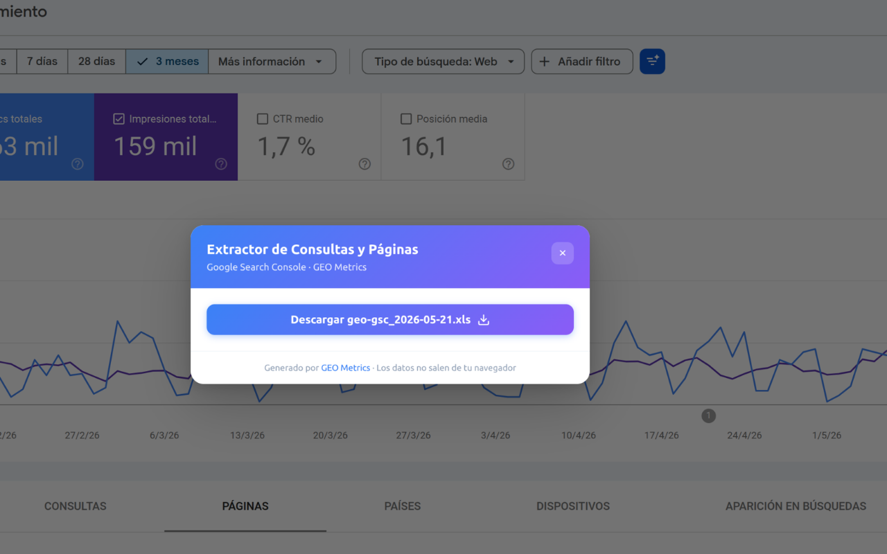 GEO Metrics Query Extractor - 截图 2