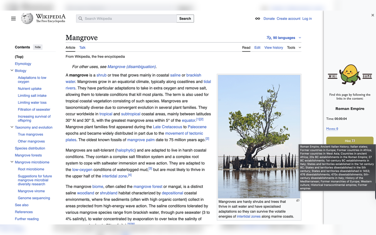Wiki Game - 截图 2