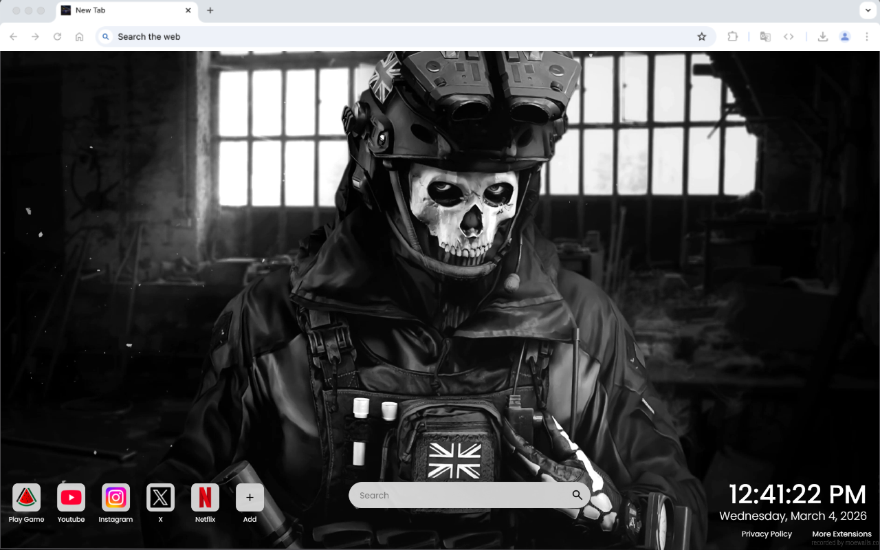 Ghost Call Of Duty Warzone Live Wallpaper - 截图 3