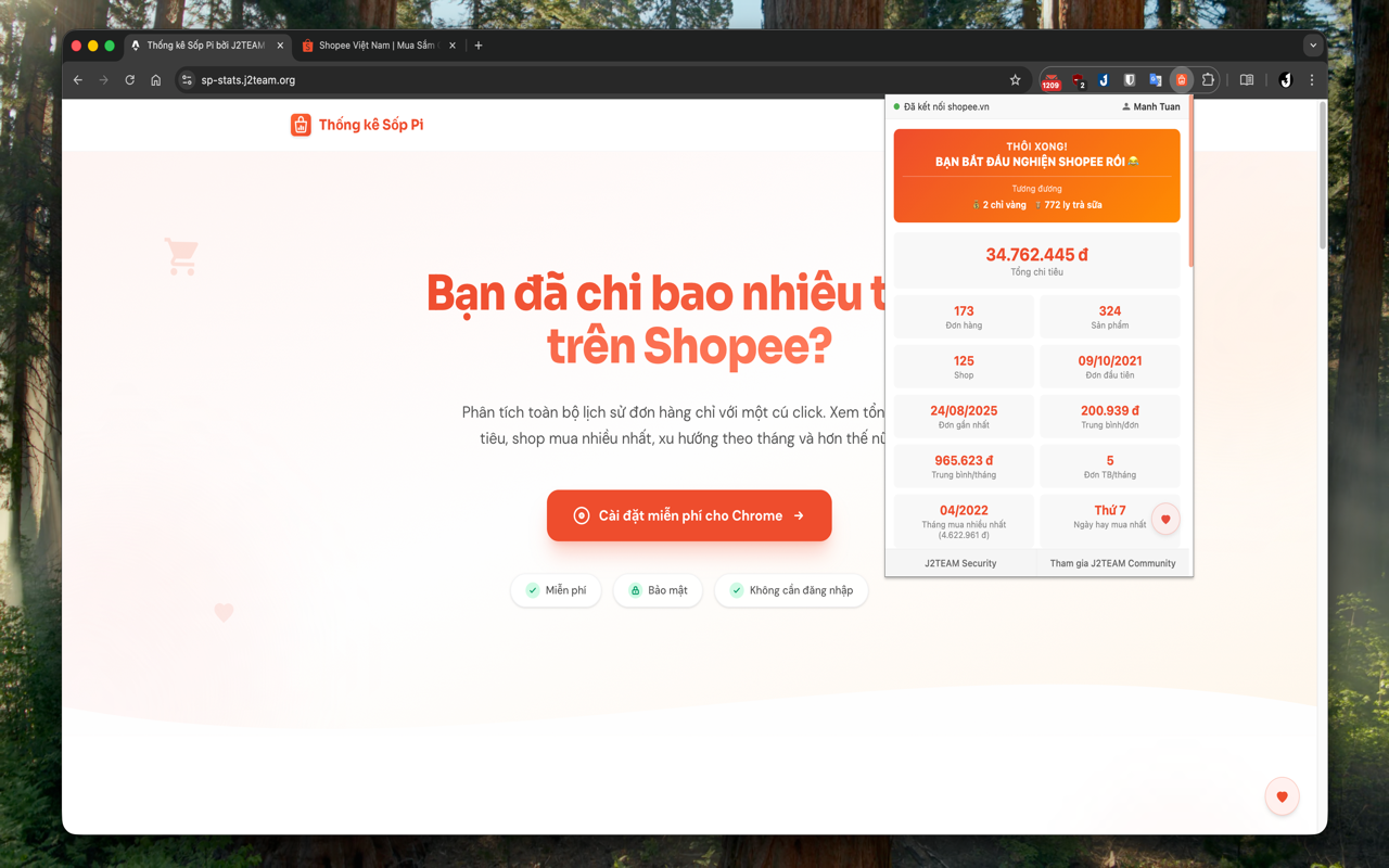 Thống kê Sốp Pi bởi J2TEAM - 截图 2