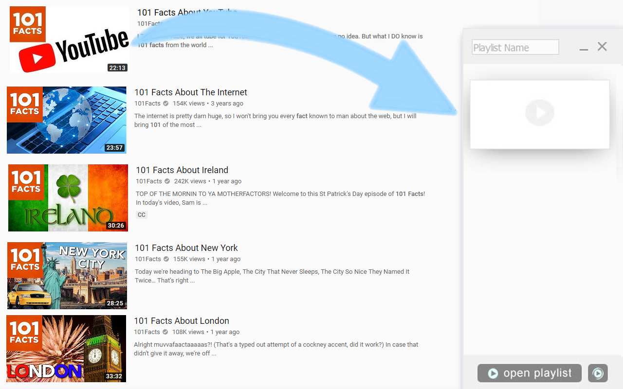 Drag & Drop Playlist Creator for YouTube - 截图 2