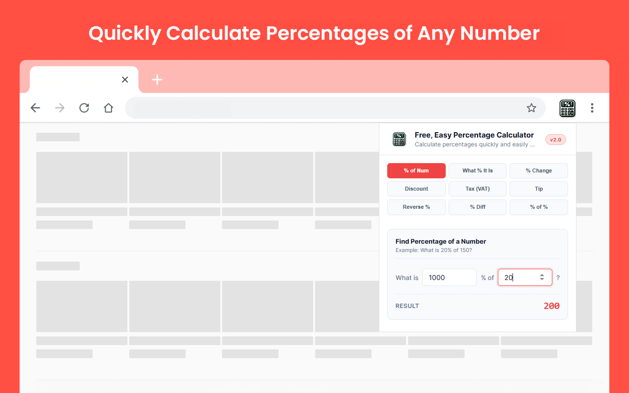 Free, Easy Percentage Calculator - 截图 2