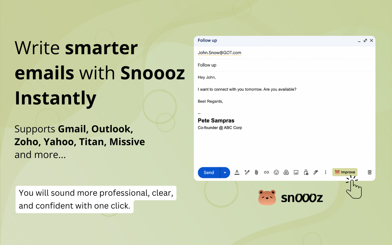 Snoooz - AI Email Writer - 截图 4