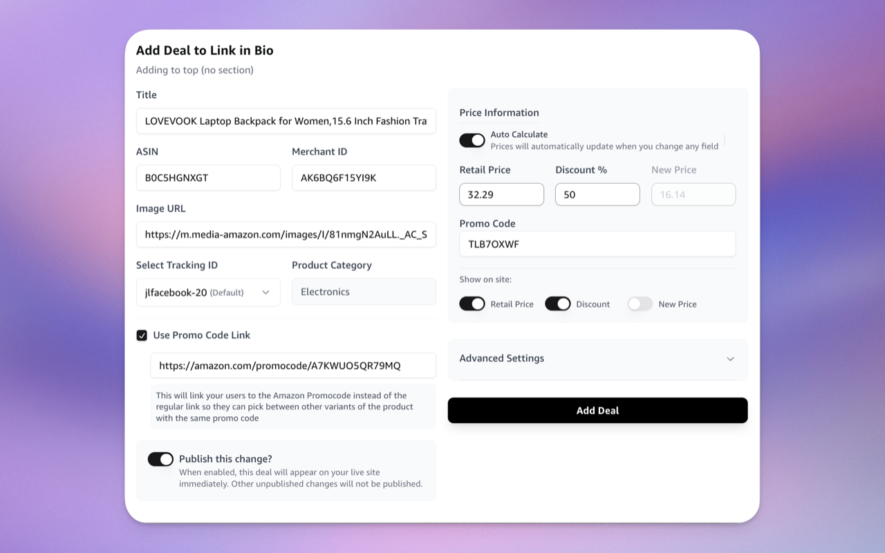 JoyLink - Powerful DeepLinks For Amazon Influencers - 截图 2
