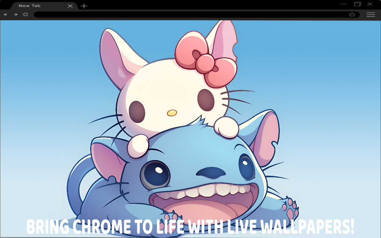 Stitch Hello Kitty Best Friends Live Wallpaper - 截图 3
