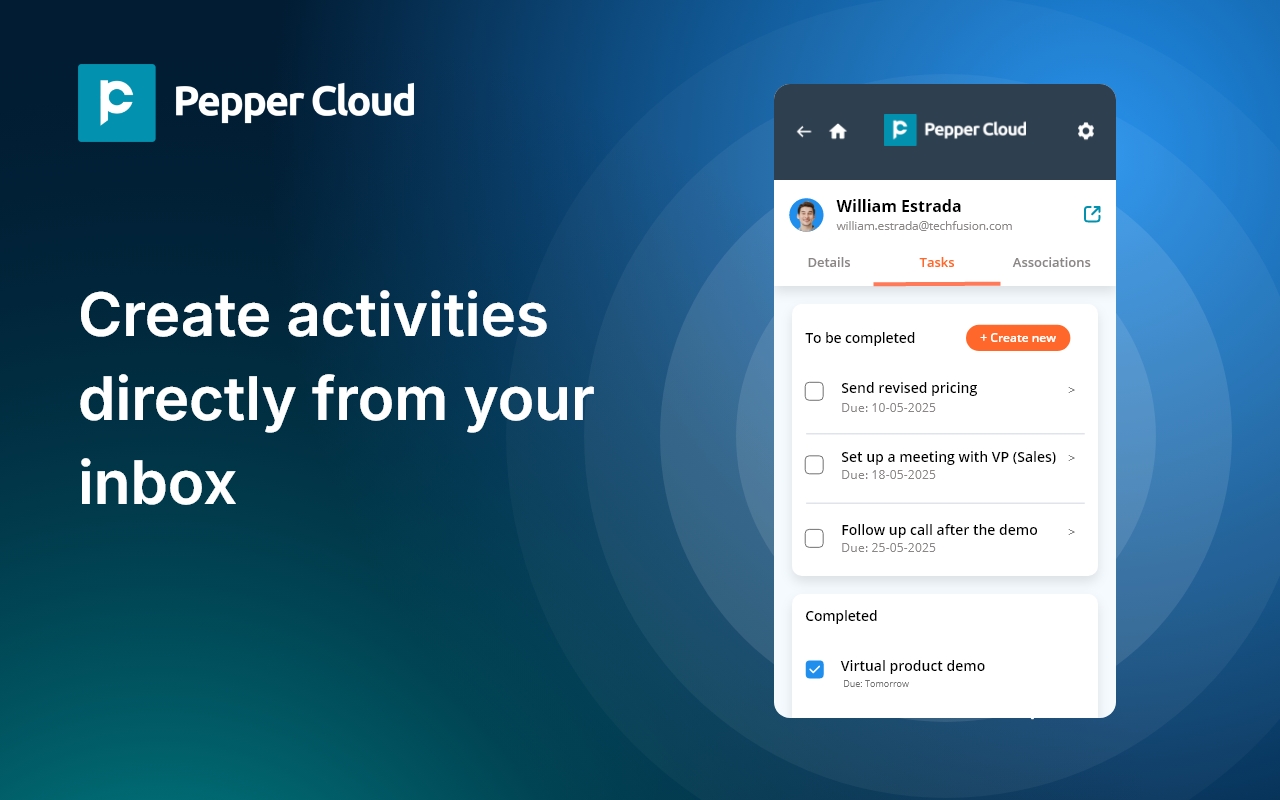 Pepper Cloud CRM Chrome Extension - 截图 2
