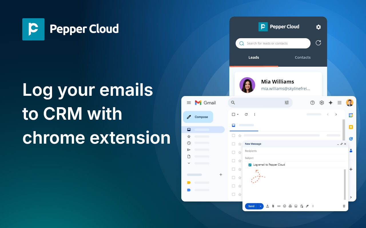 Pepper Cloud CRM Chrome Extension - 截图 4