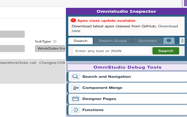 Salesforce Omnistudio Inspector - 截图 2