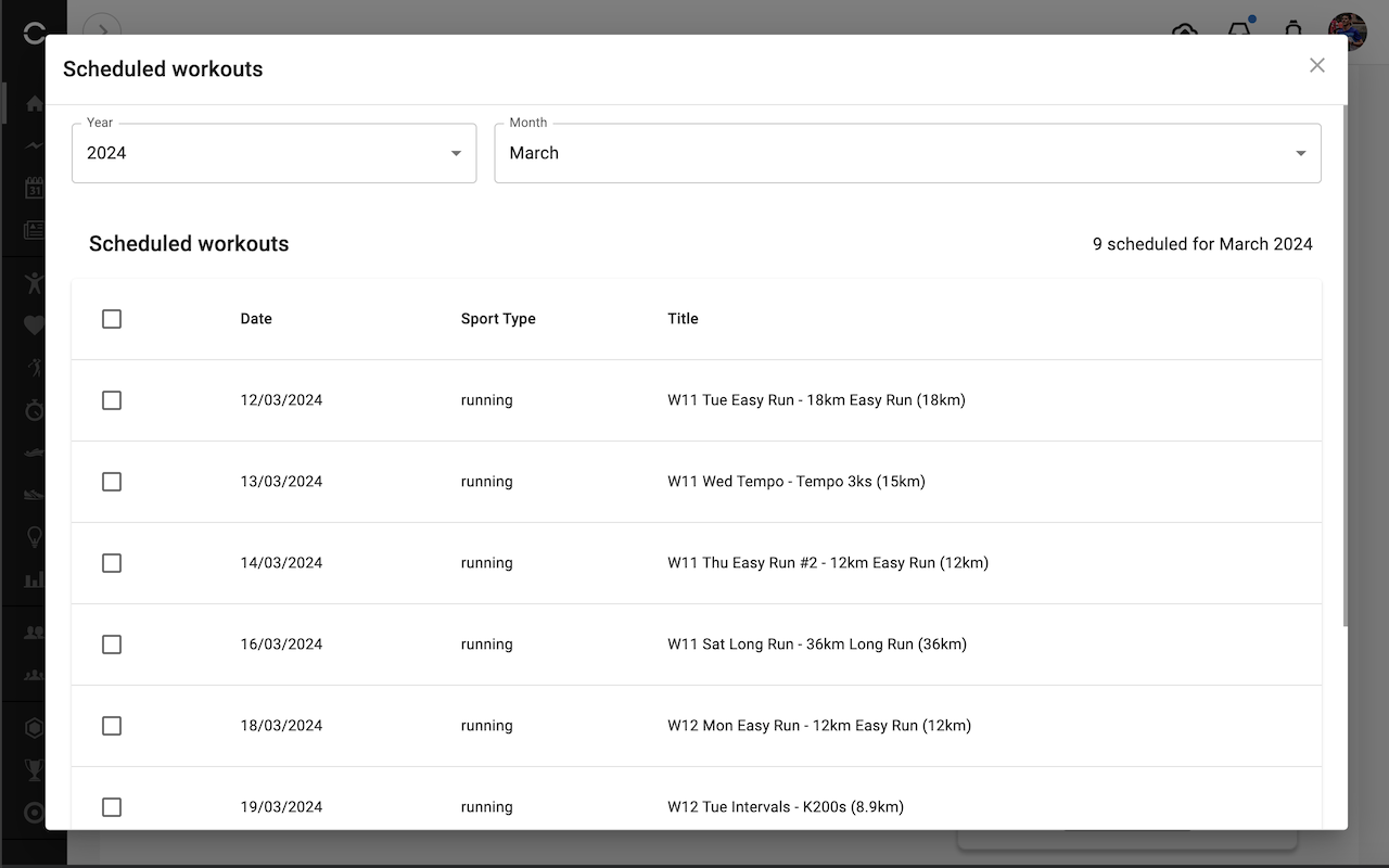 Garmin Connect workouts manager - 截图 3