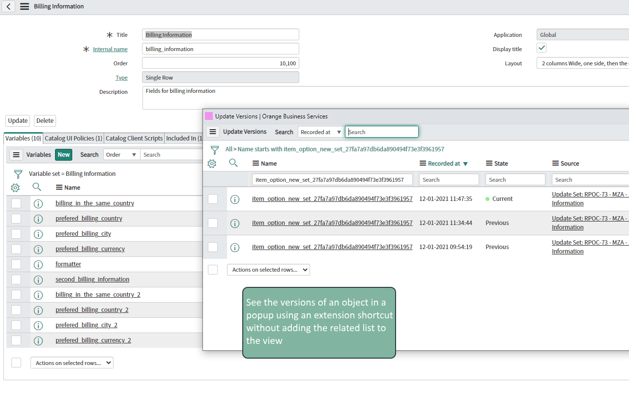 ServiceNow tool belt - 截图 2