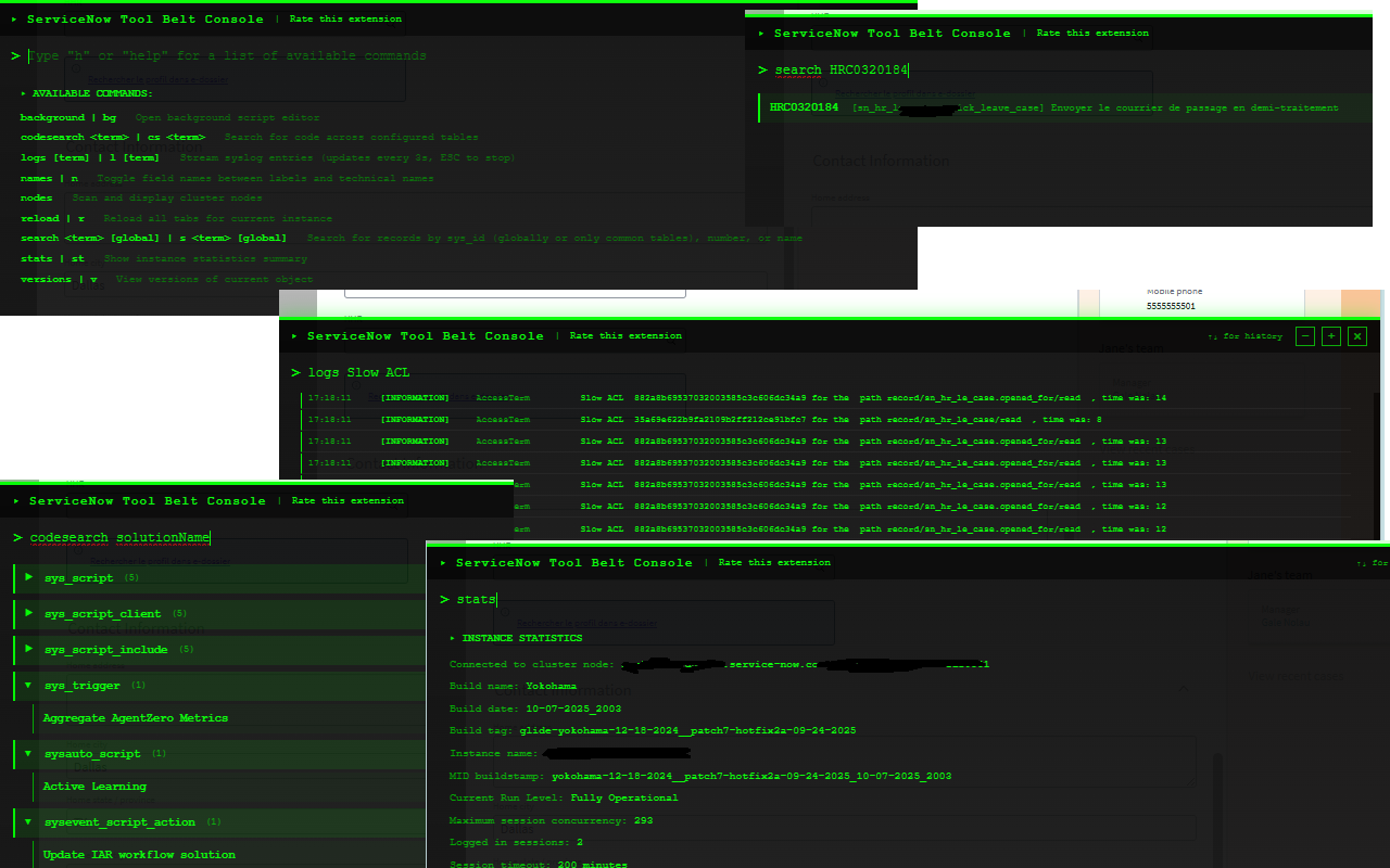 ServiceNow tool belt - 截图 4