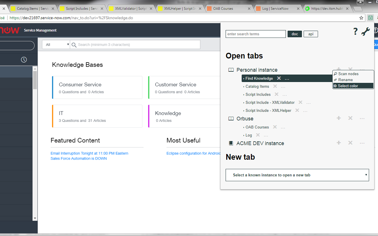 ServiceNow tool belt - 截图 5