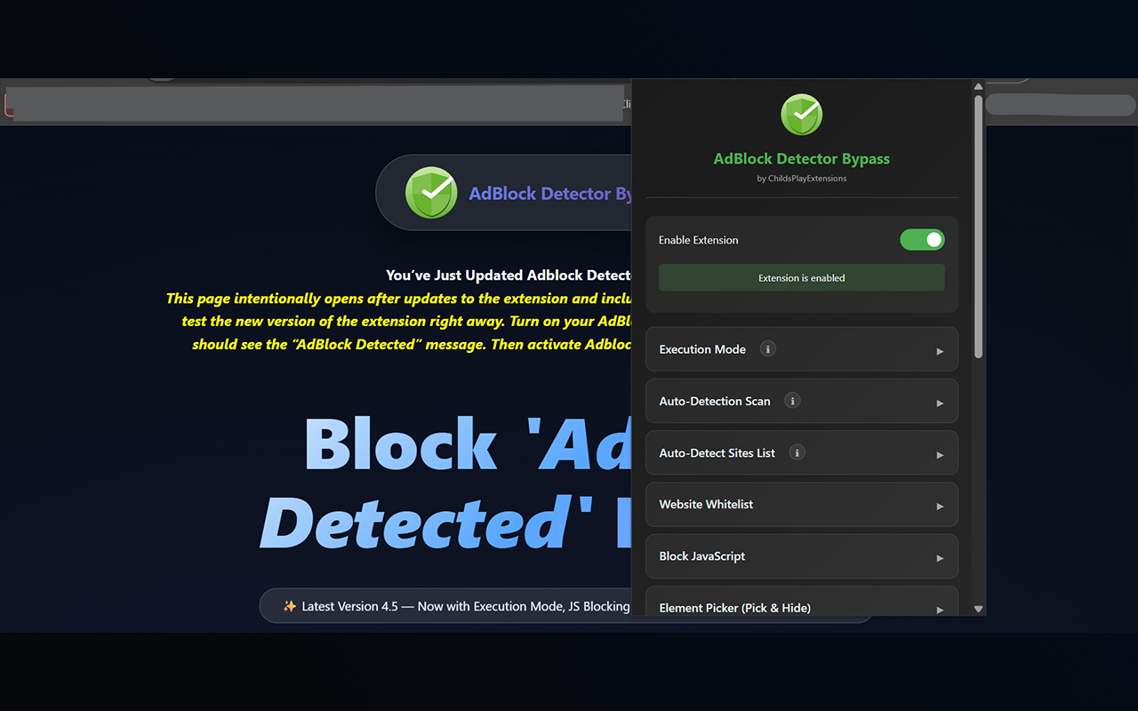 AdBlock检测绕过工具 - CPE出品 - 截图 5