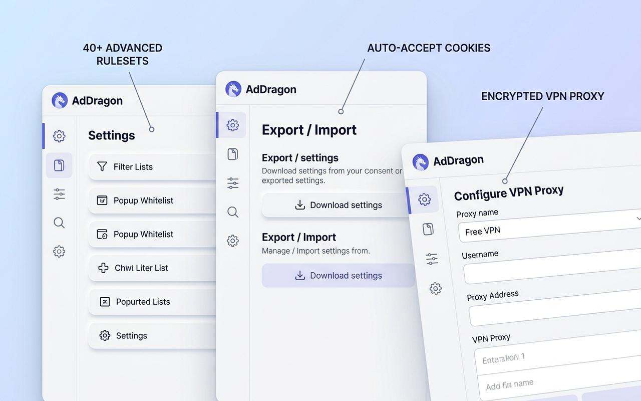AdDragon - Ad Blocker, Free and Popup Blocker - 截图 1