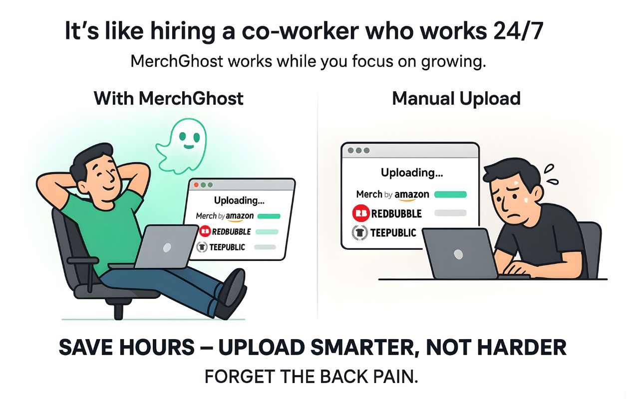 MerchGhost For Merch By Amazon, Redbubble, TeePublic - 截图 2