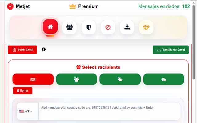 WA Bulk Message Sender - METJET - 截图 3