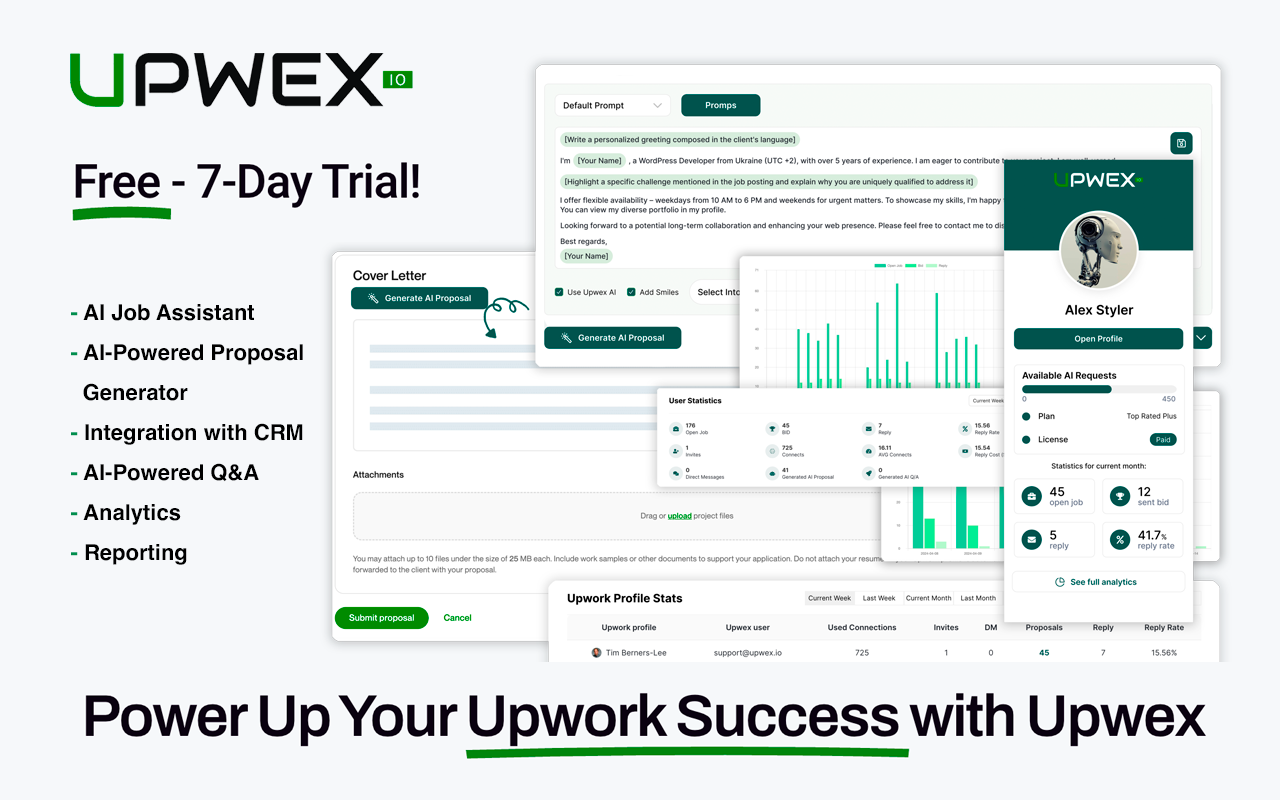 Upwex - AI Tools for Upwork - 截图 5