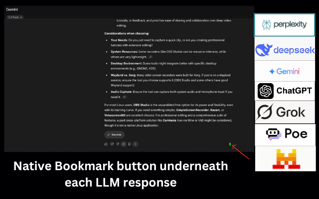 ThinkGPT:Universal LLM Bookmark Manager-ChatGPT,Gemini & More - 截图 4