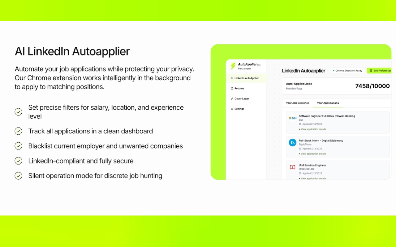 LinkedIn AutoApplier - 截图 1