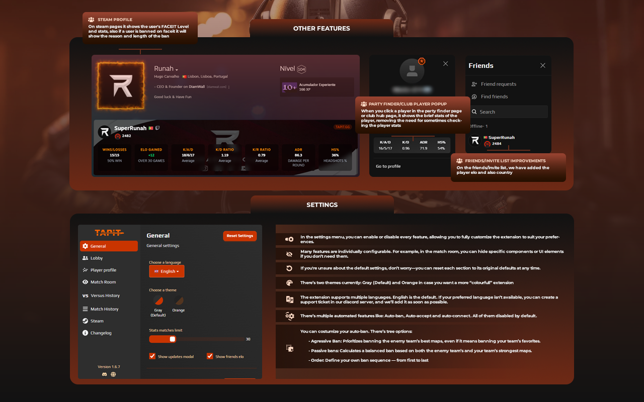 Tapit - Level up your Faceit experience - 截图 2