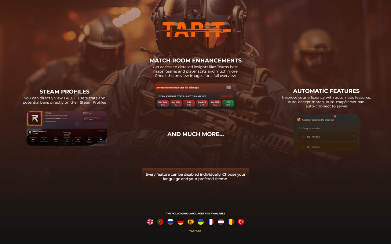 Tapit - Level up your Faceit experience - 截图 3