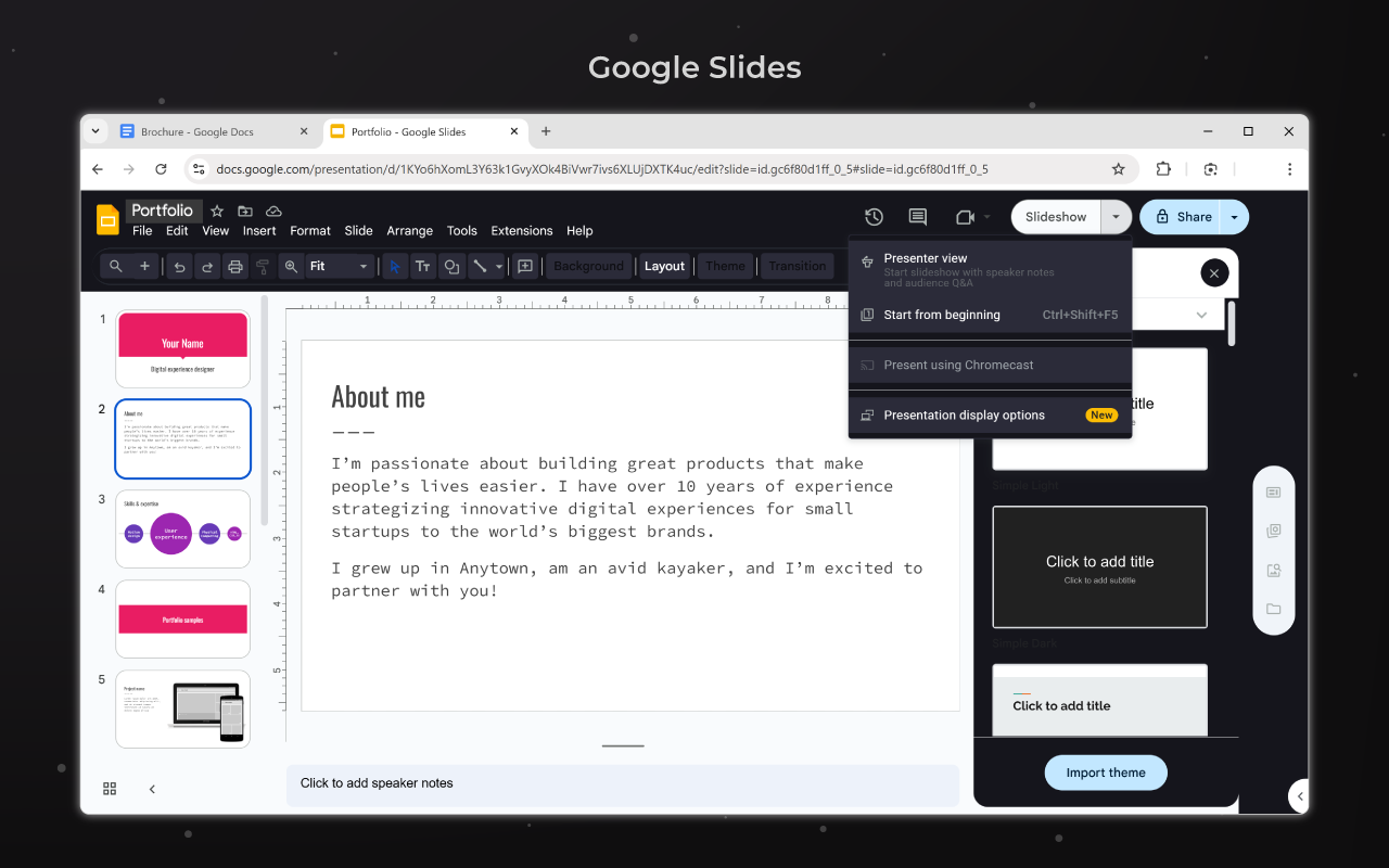 Google Docs Dark Mode - 截图 2