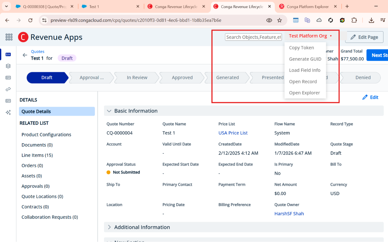 Conga Platform Extension - 截图 4
