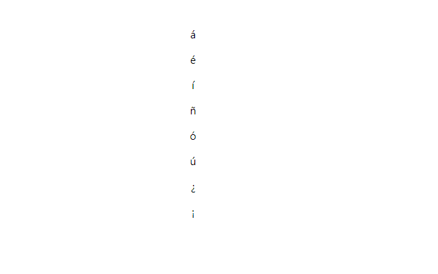 Spanish Characters Extension - 截图 1