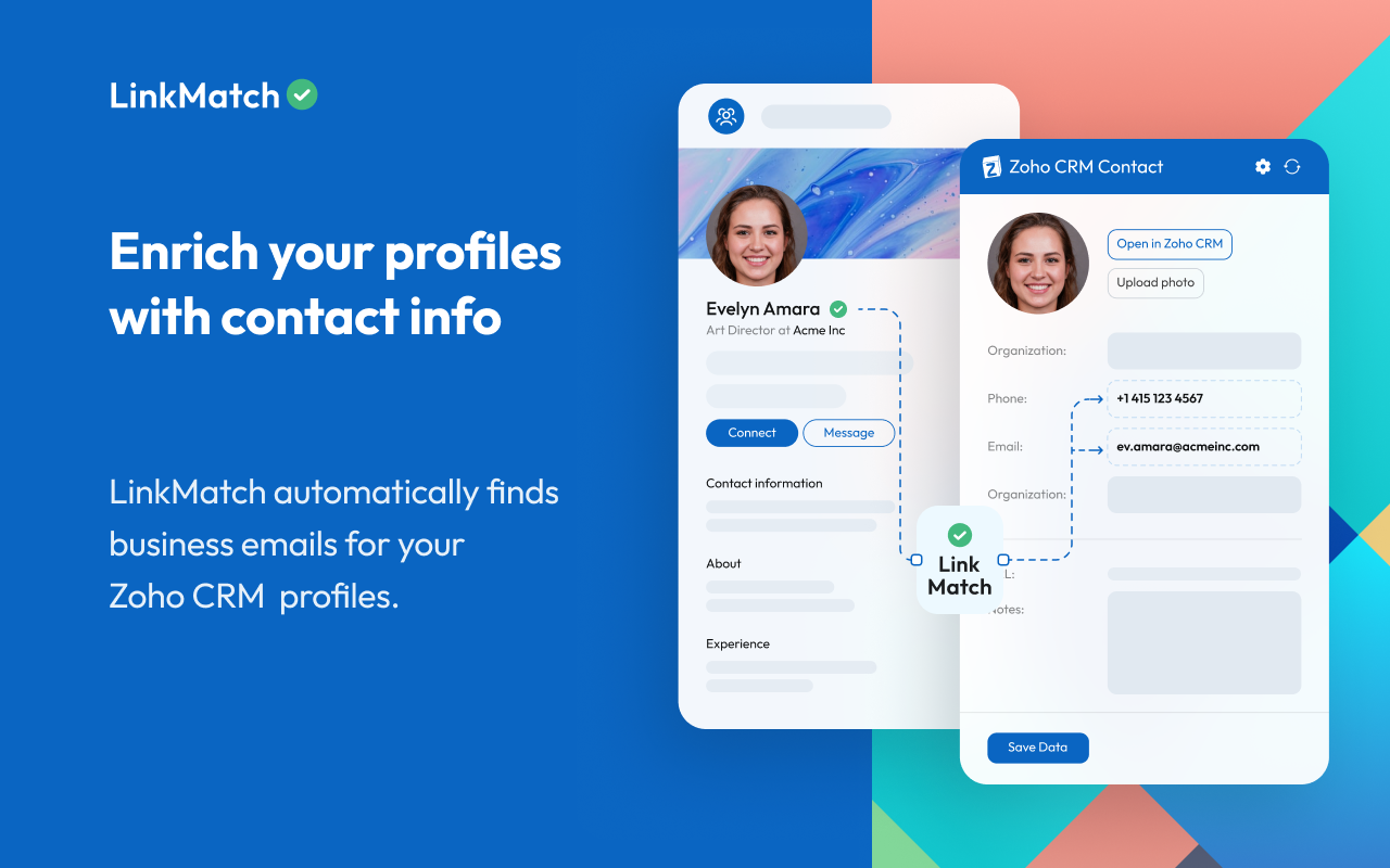 LinkMatch For Zoho CRM - 截图 2