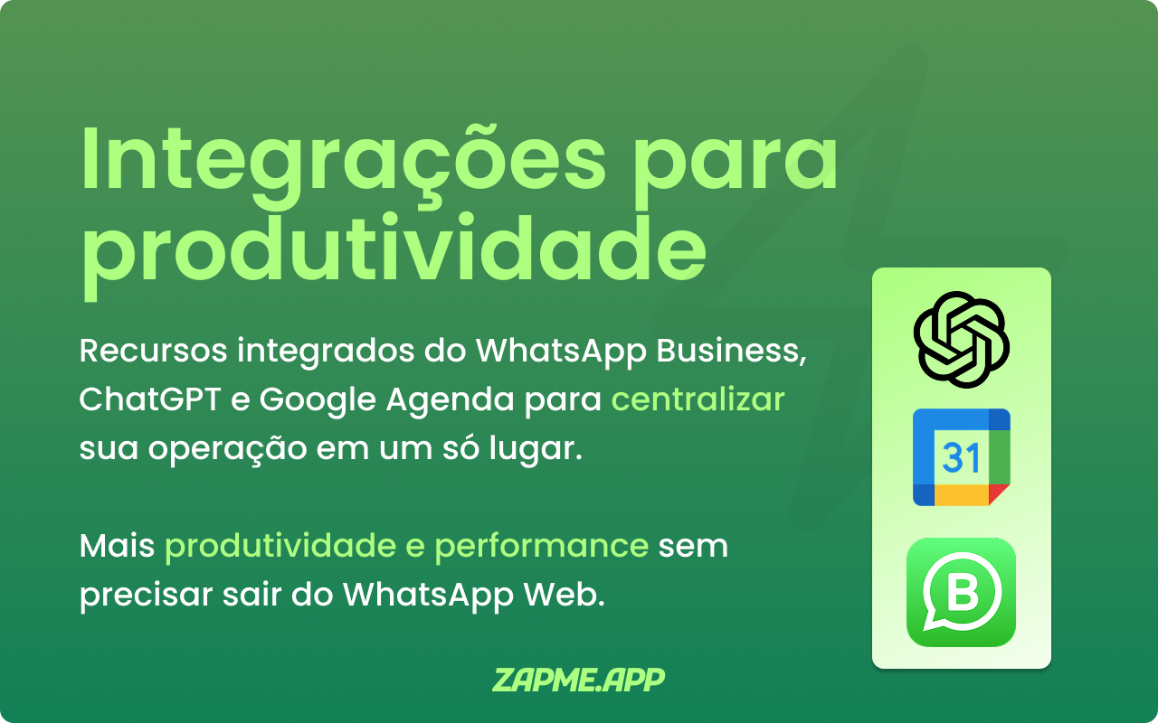 Zapme para WhatsApp Web – Nome do atendente automático - 截图 4