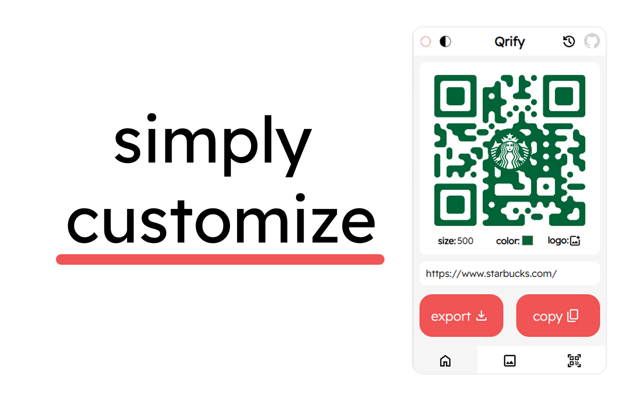 Qrify - qr code generator and scanner - 截图 2