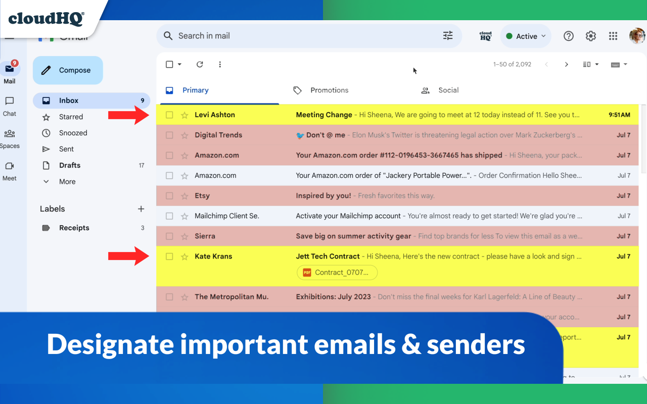 Highlight Emails in Gmail by cloudHQ - 截图 4