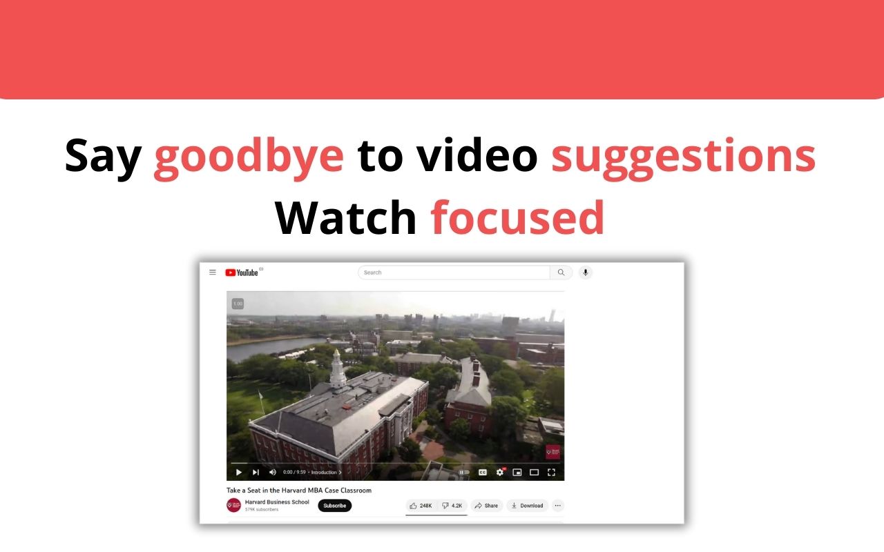 FocusTube - Hide YouTube Shorts, Recommendations, Suggestions & Block Words - 截图 3